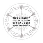 inside page of trifold business card/brochure for local artist/farmer in rural western MA
