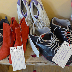 Young Unarmed Black People (under the age of 30) Killed by Police OR Under Suspicious Circumstances While in Police Custody in 2015; 40 pairs of shoes